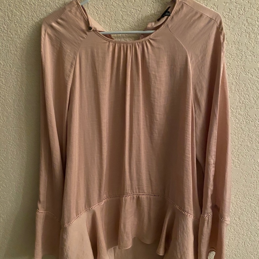 This beautiful pink silk blouse